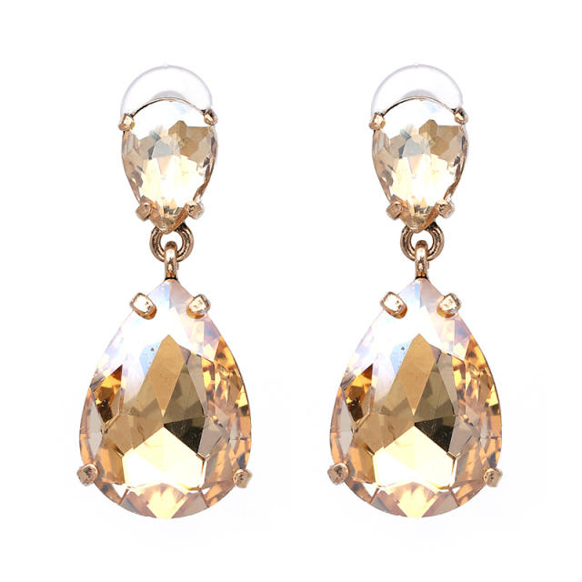Colored drop earrings
