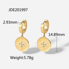 14KG stainless steel huggie earrings