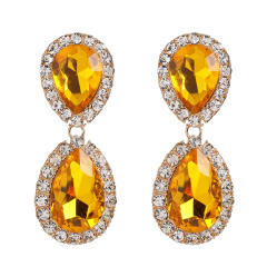 Colored drop earrings