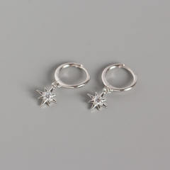 S925 silver rhinestone earrings