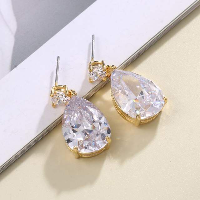 AAA cubic zircon drop earrings