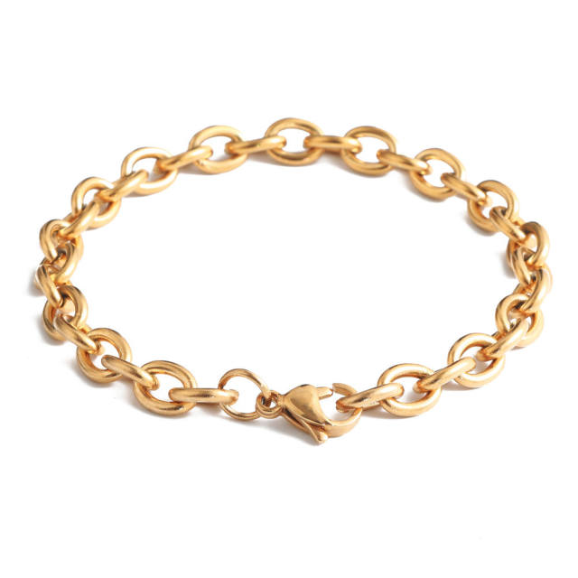 Elegant stainless steel bracelet chain bracelet