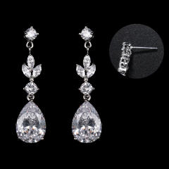 Crystal drop earrings for bridal