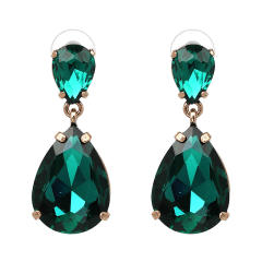 Colored drop earrings