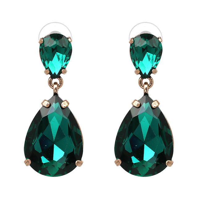 Colored drop earrings