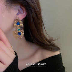 Boho colored geometric earrings