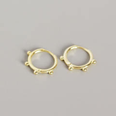 S925 hoop huggie earrings