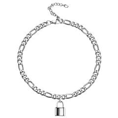 Figaro chain charm stainless steel anklet
