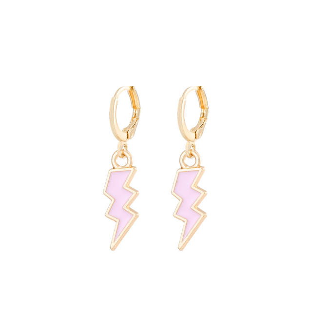 Ins style lightning pendant earrings