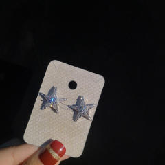 Diamond star ear studs