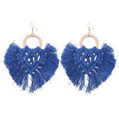 Boho handmade tassel earrings