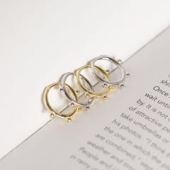 S925 hoop huggie earrings