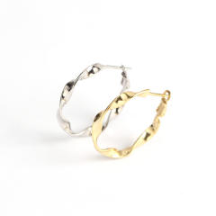 S925 Mobius strip huggie earrings