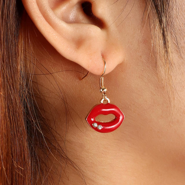 Lip earrings