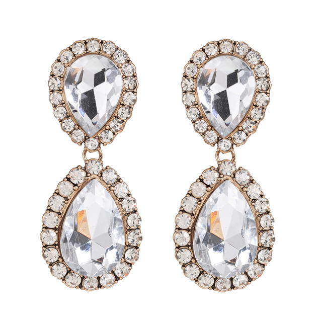 Colored drop earrings