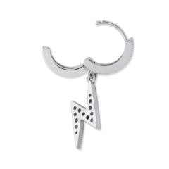 Hip hop zircon earrings