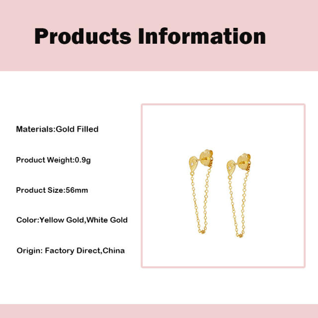 INS chain tassel classic earrings