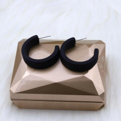 Tiktok hot sale black color series earrings