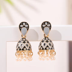 Color enamle jhumka earrings for women