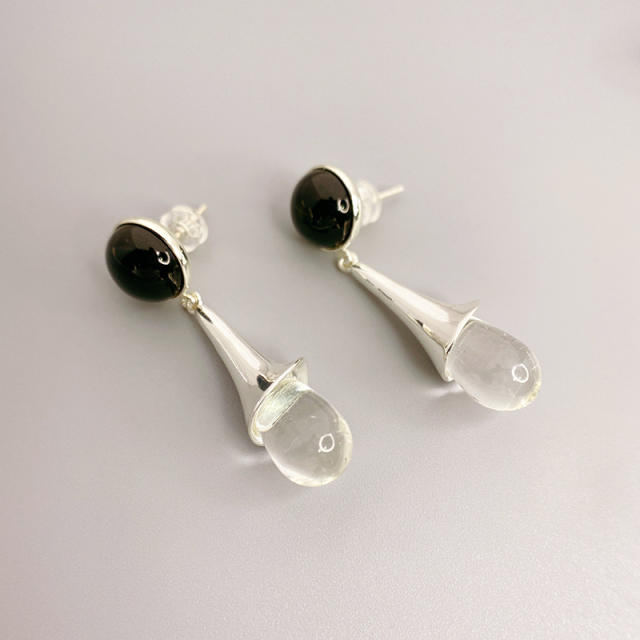New design agate dropped earrings