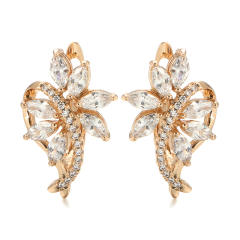New Diamond Flower Earrings