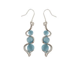 Bohemian creative curve wave-shaped earrings