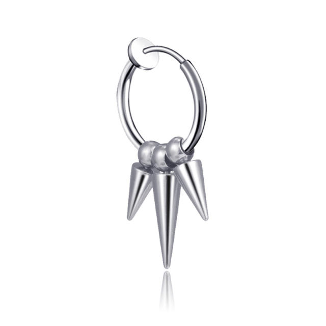 Titanium steel tassel earing