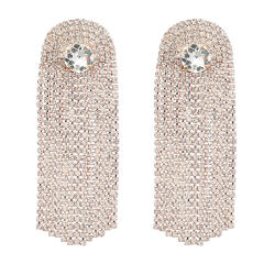 Luxury chain tassel party earrings