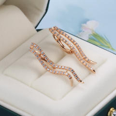 Korean style diamond earrings