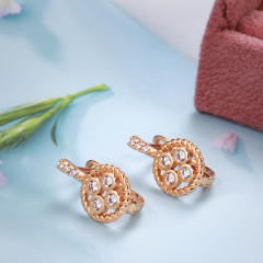 Korean style diamond hollow earrings