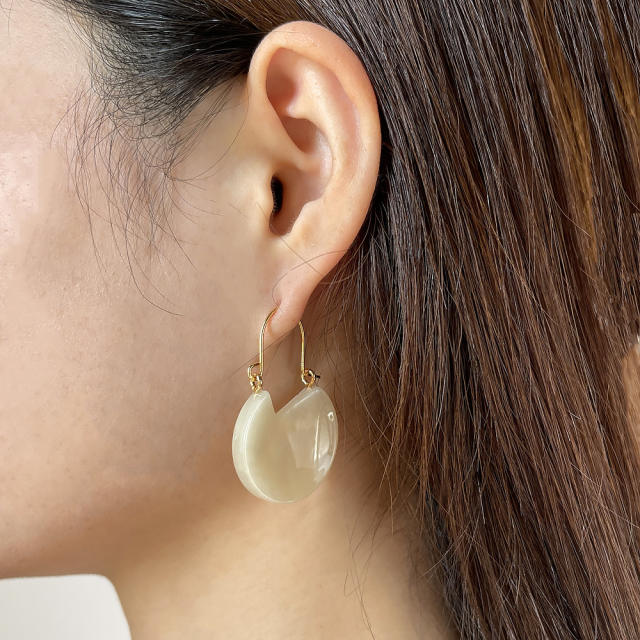 Summer unique resin dangle earrings