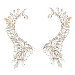2022 luxury color glass crystal earrings
