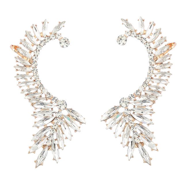 2022 luxury color glass crystal earrings
