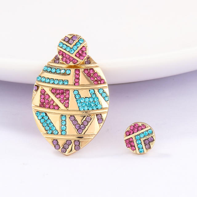 National style  asymmetric jacket earrings