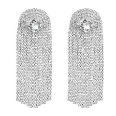Luxury chain tassel party earrings