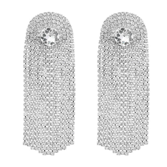 Luxury chain tassel party earrings