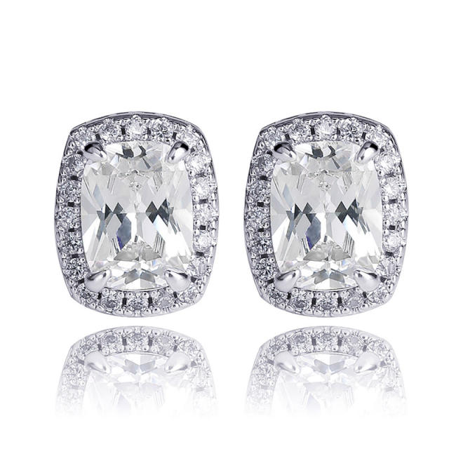 Hiphop Zircon stud earrings