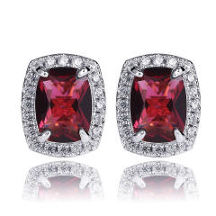 Hiphop Zircon stud earrings