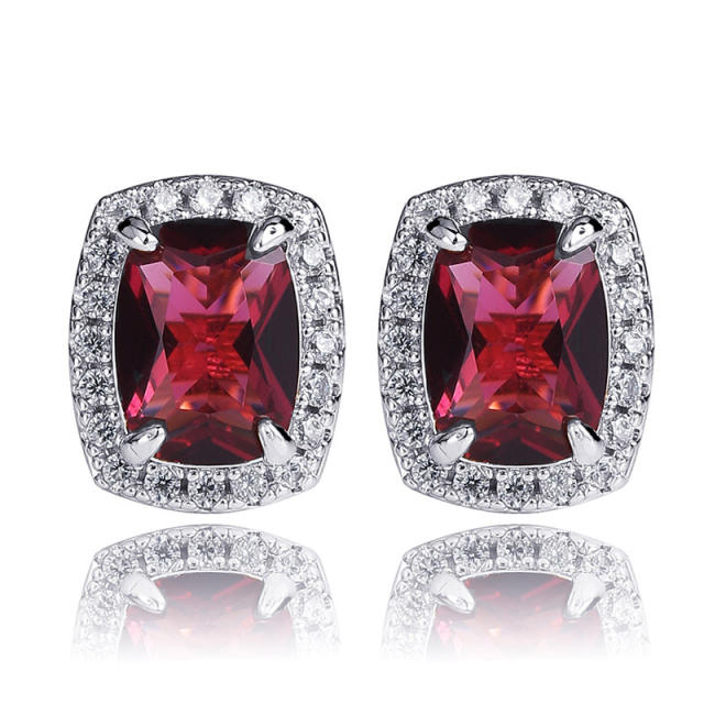 Hiphop Zircon stud earrings