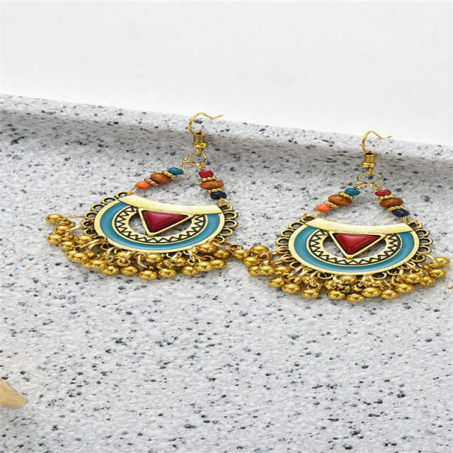 Boho personality jhumka earrings for women