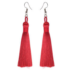 Boho rope tassel long earrings