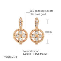 Korean style diamond hollow earrings