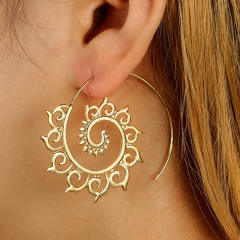 Creative spiral boho earrings