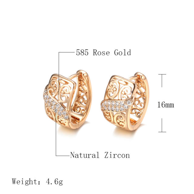 Fashion Diamond hollow earrings