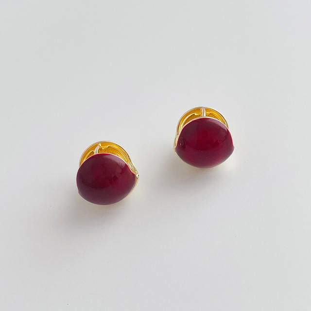 Japanese and Korean double-sided oil dripping metal ear cuff