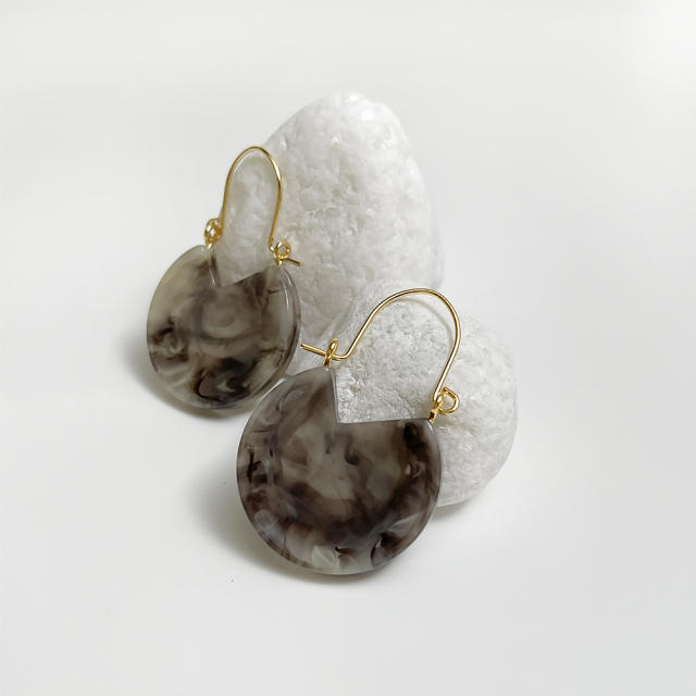 Summer unique resin dangle earrings