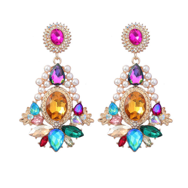 Vintage statement dangle earrings