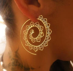 Creative spiral boho earrings