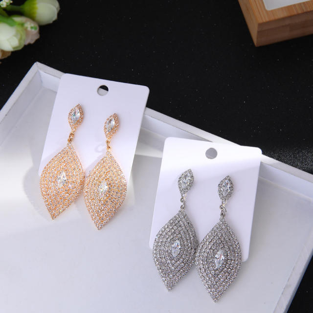 Full diamond tassel earrings