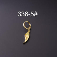Personality metal snake huggie earrings